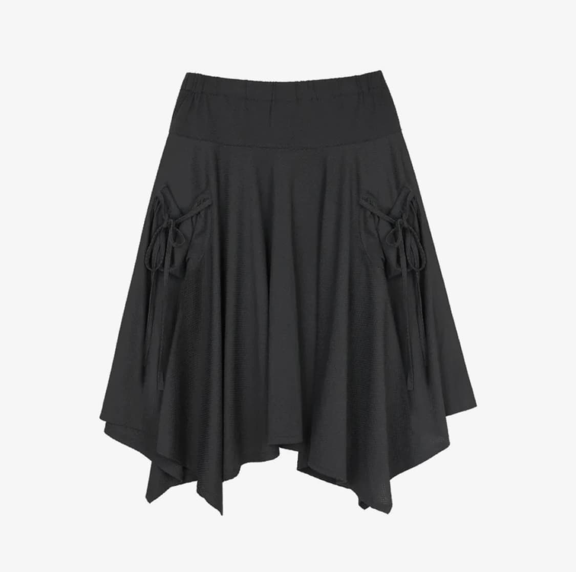 러브이즈트루 레이어드 미디 스커트 차콜 판매합니다 상품이미지1