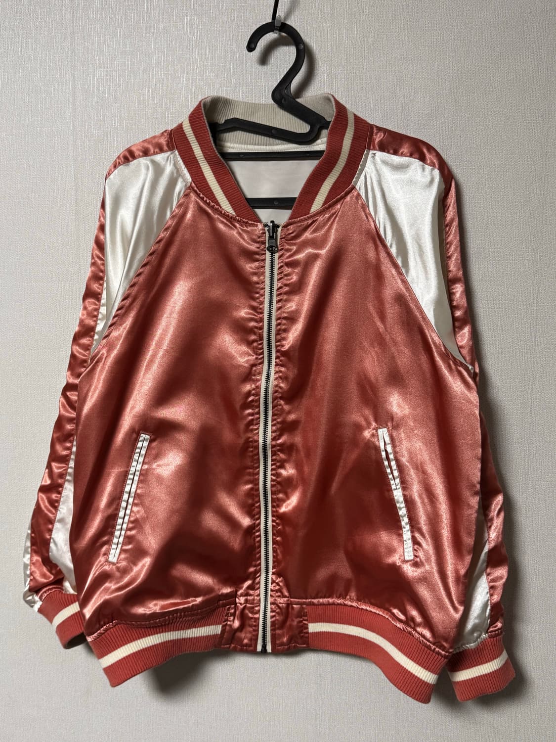 일본 리버시블 핑크 ma-1 스카잔 자켓 상품이미지2