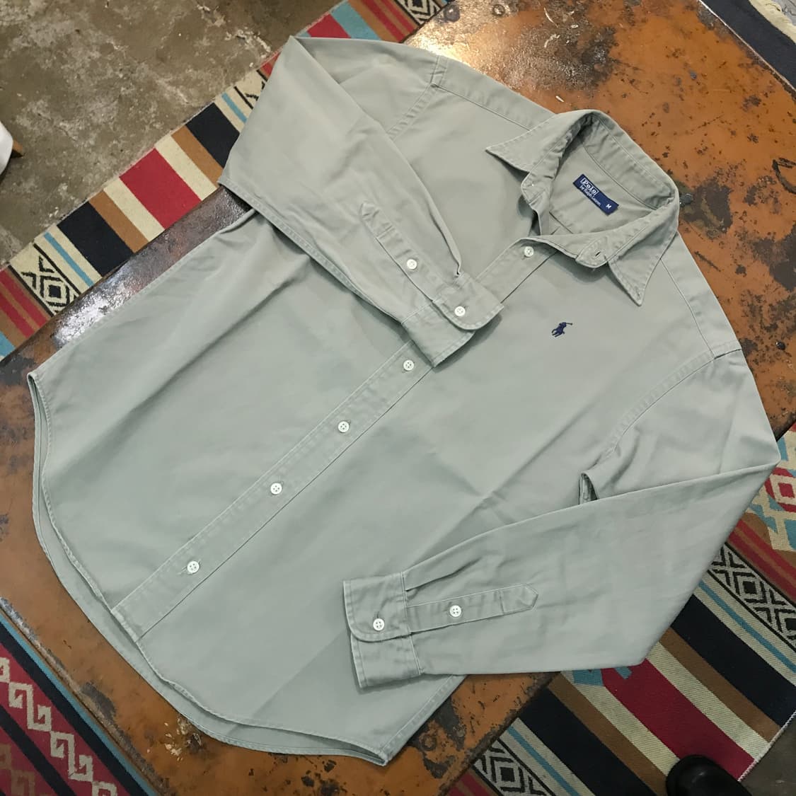 폴로랄프로렌 카키 코튼 셔츠 여성 55 66 남성 97 사이즈 상품이미지2