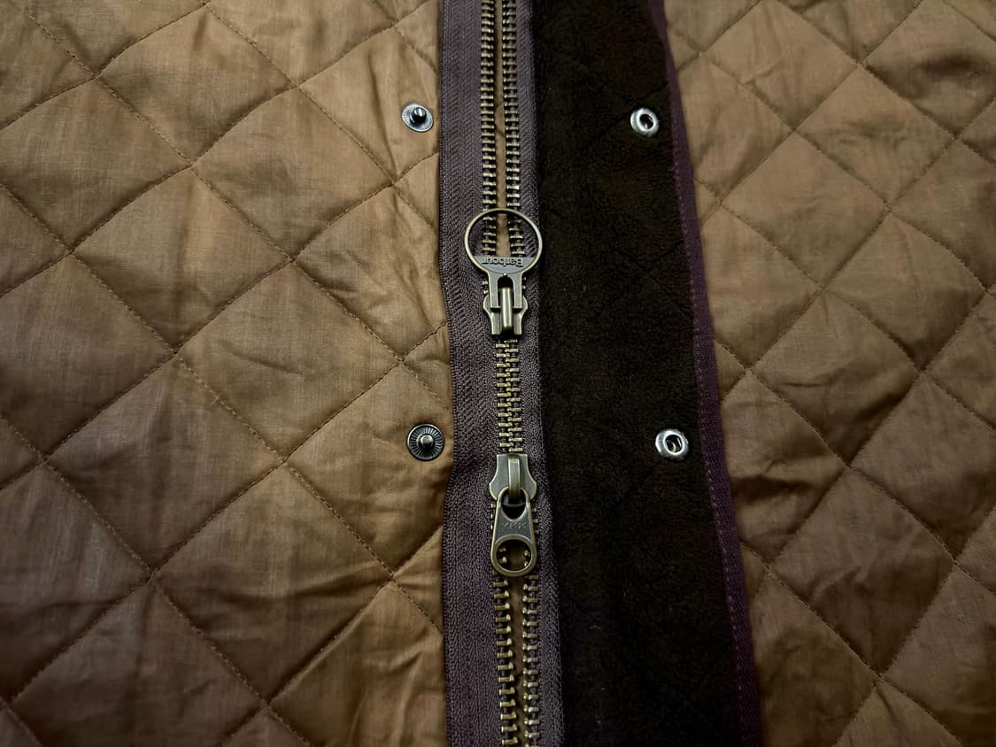 [바버] 90s 빈티지 D212 듀라코튼 폴라퀼트 자켓 (XL/오버핏) 상품이미지7