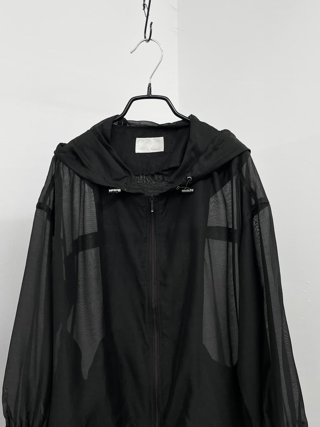 블랙 시어 스트링 자켓  상품이미지6