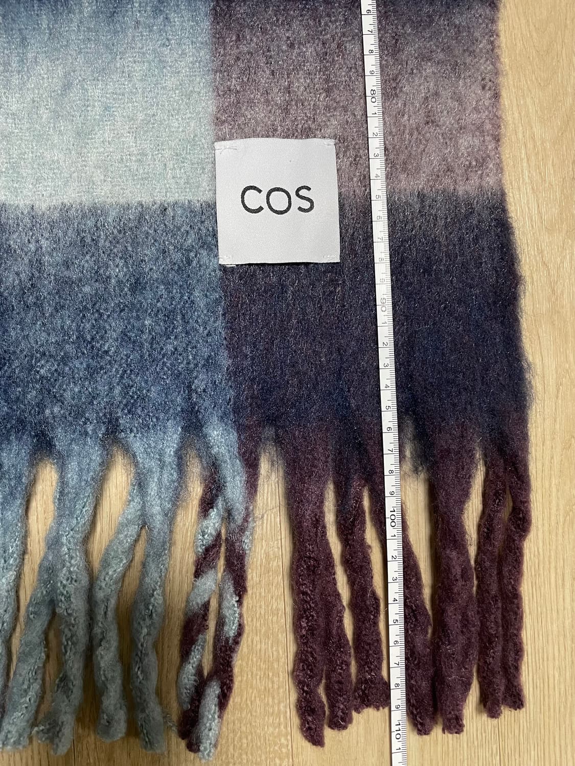 COS 코스 모헤어 체크 머플러 새상품:) 코스머플러 코스목도리 상품이미지4