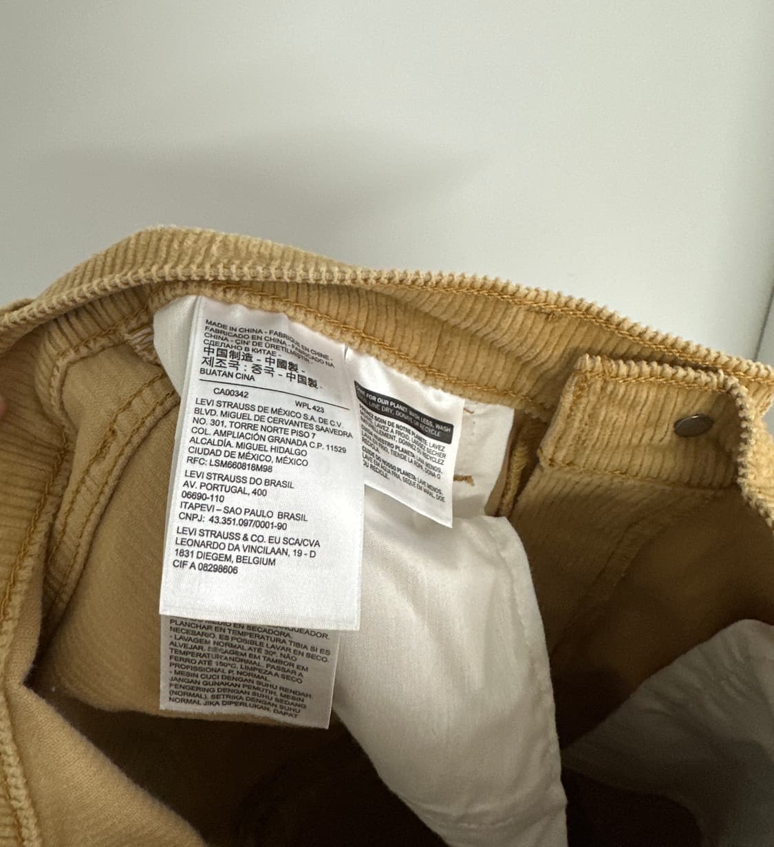 [리바이스] 여성 빅E 프리미엄 코듀로이 부츠컷 팬츠 상품이미지6