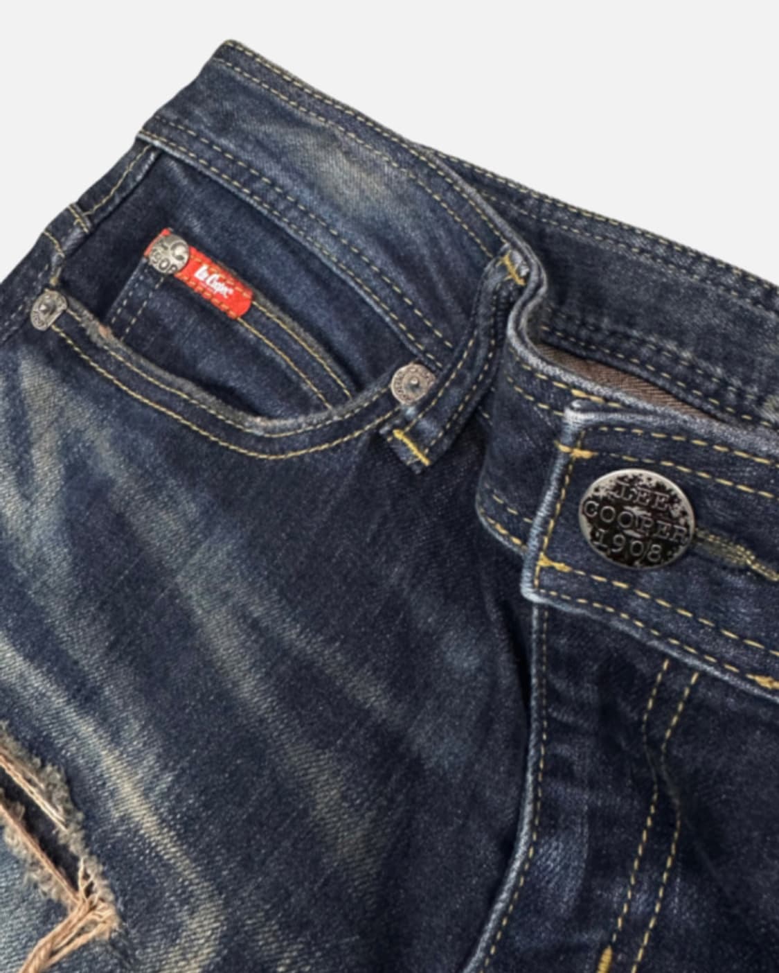 square damage low-rise fade jean 상품이미지3