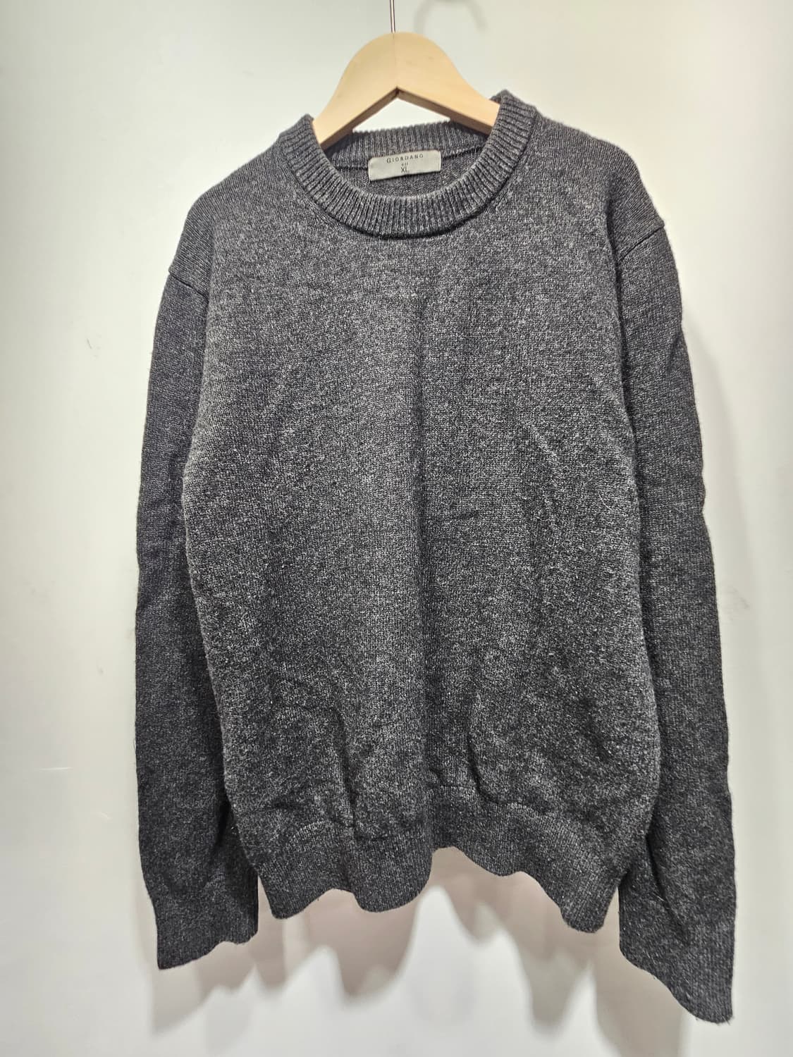 지오다노(Giordano) 울니트 차콜 그레이 XL 상품이미지7