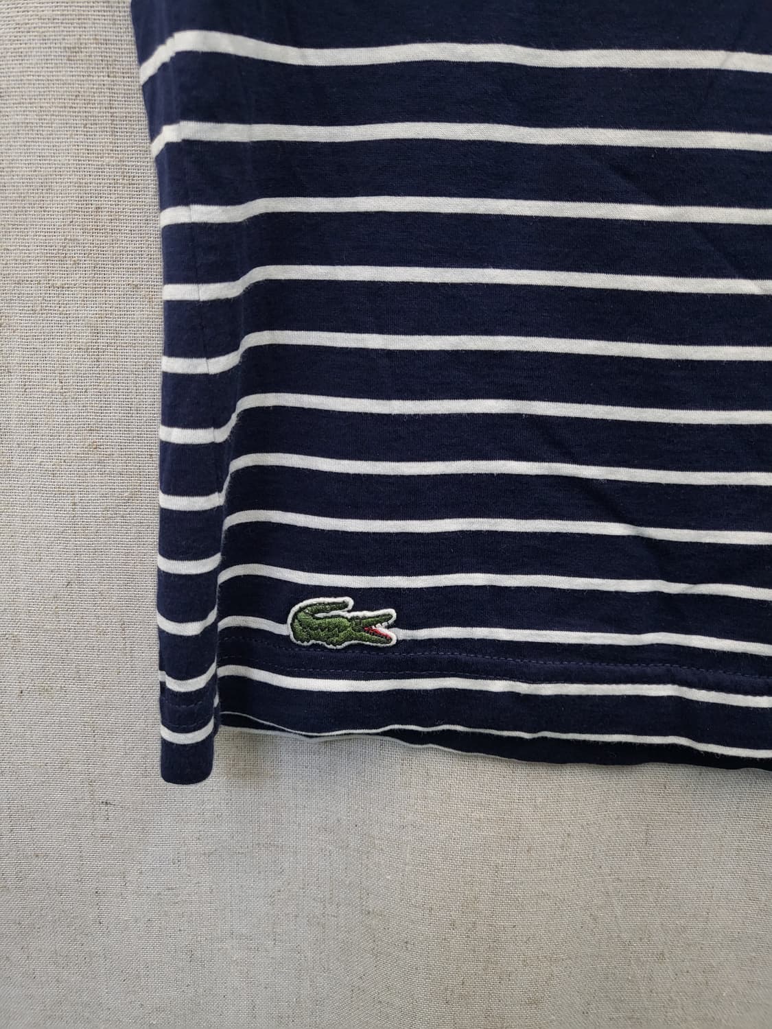 라코스테 yazbukey 콜라보 스트라이프 반팔 티셔츠 상품이미지4