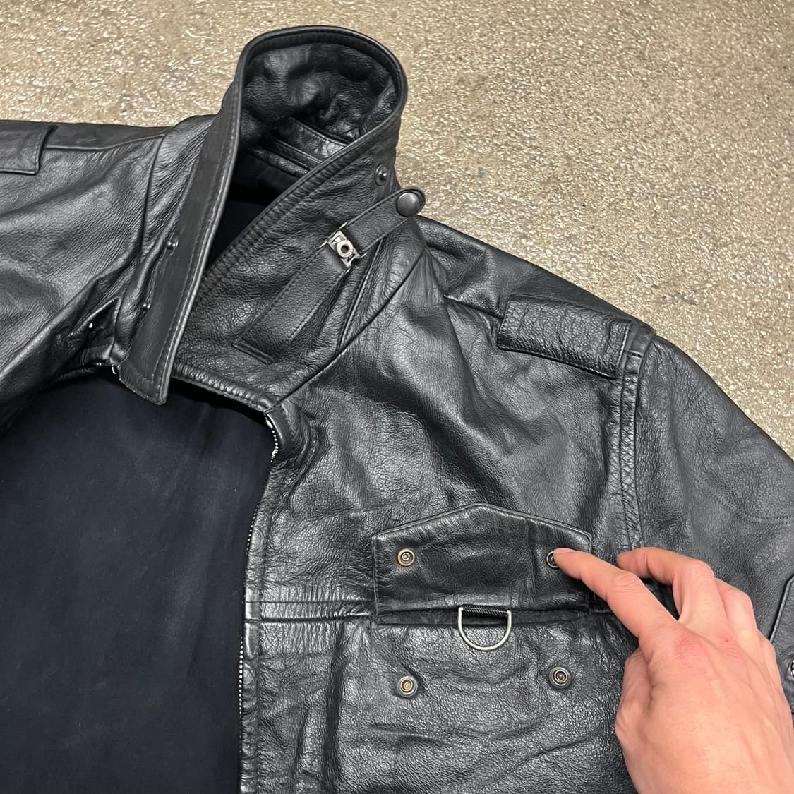 90s 독일 폴리자이 모터사이클 자켓 (105) 상품이미지4