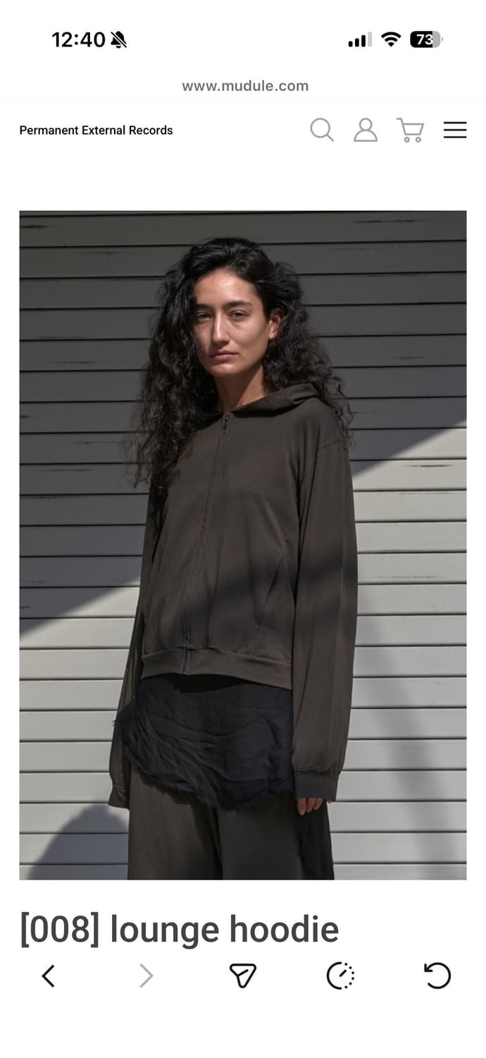 머듈 라운지 후드집업 올리브  상품이미지1