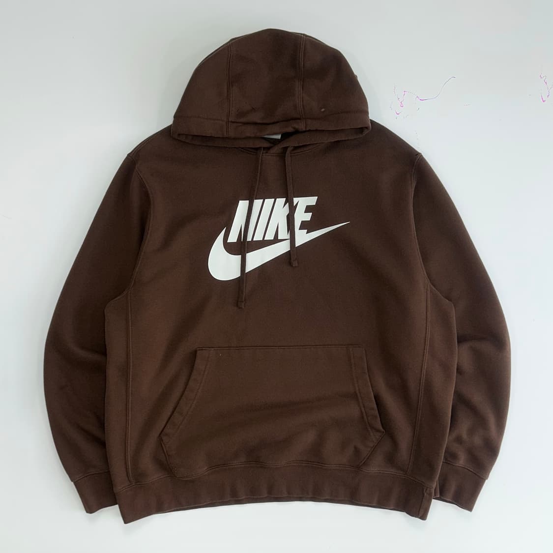 Nike 나이키 빅로고 브라운 후드티 상품이미지3