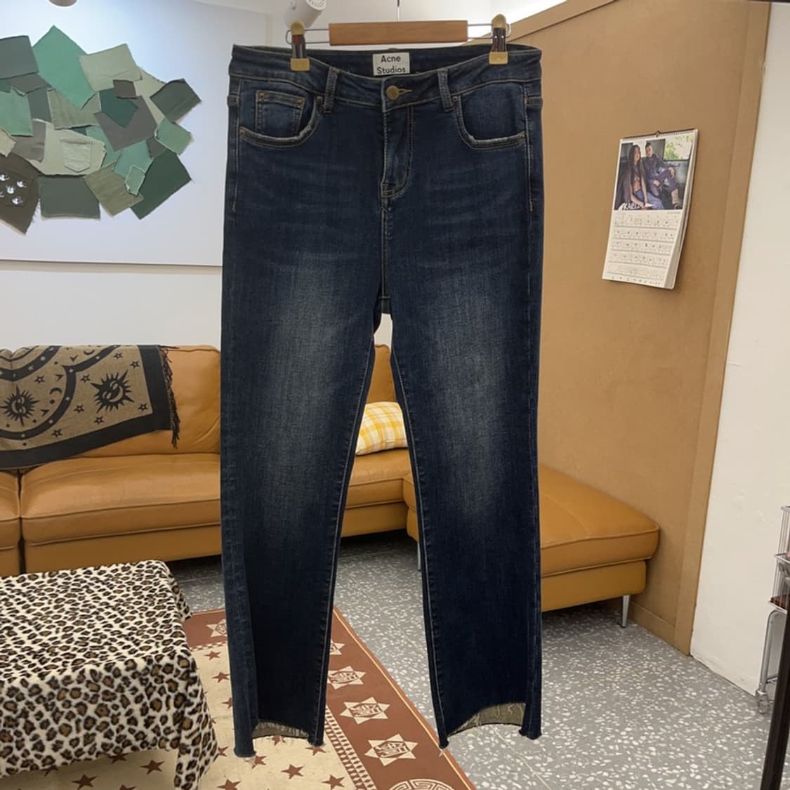 아크네스튜디오 빈티지 그런지 컷팅 스판 데님팬츠 30인치 C09677 상품이미지3