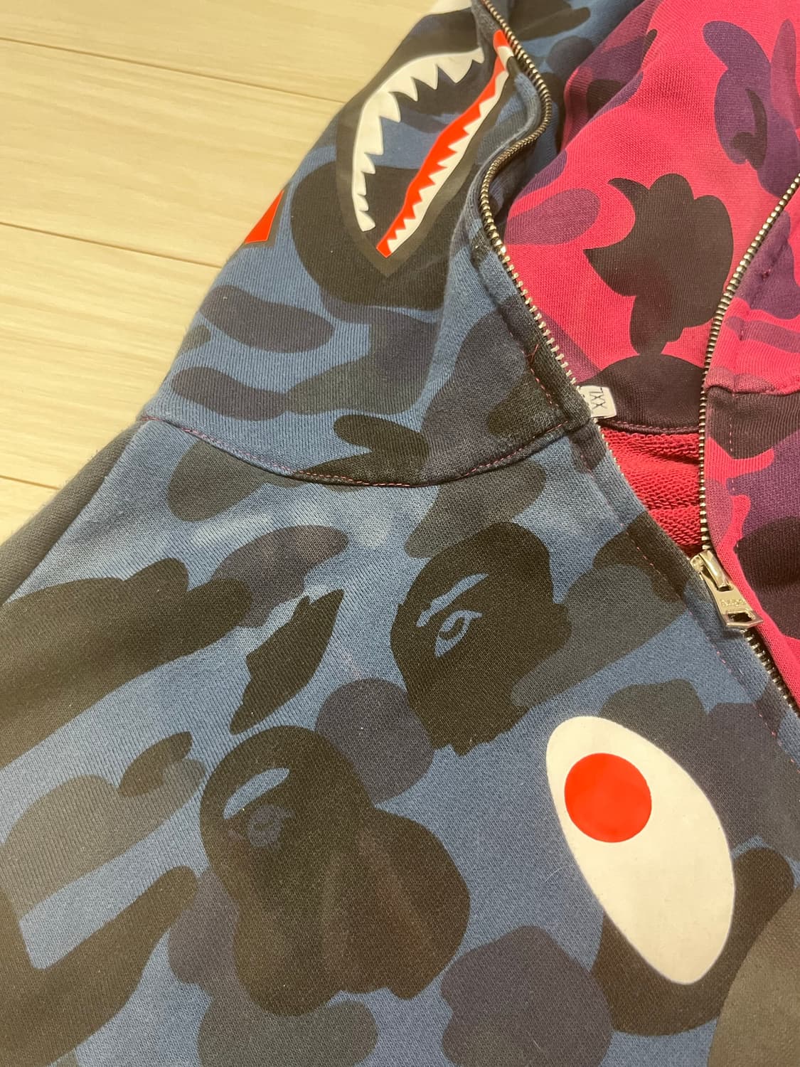 빈티지 베이프 후드집업 상품이미지3