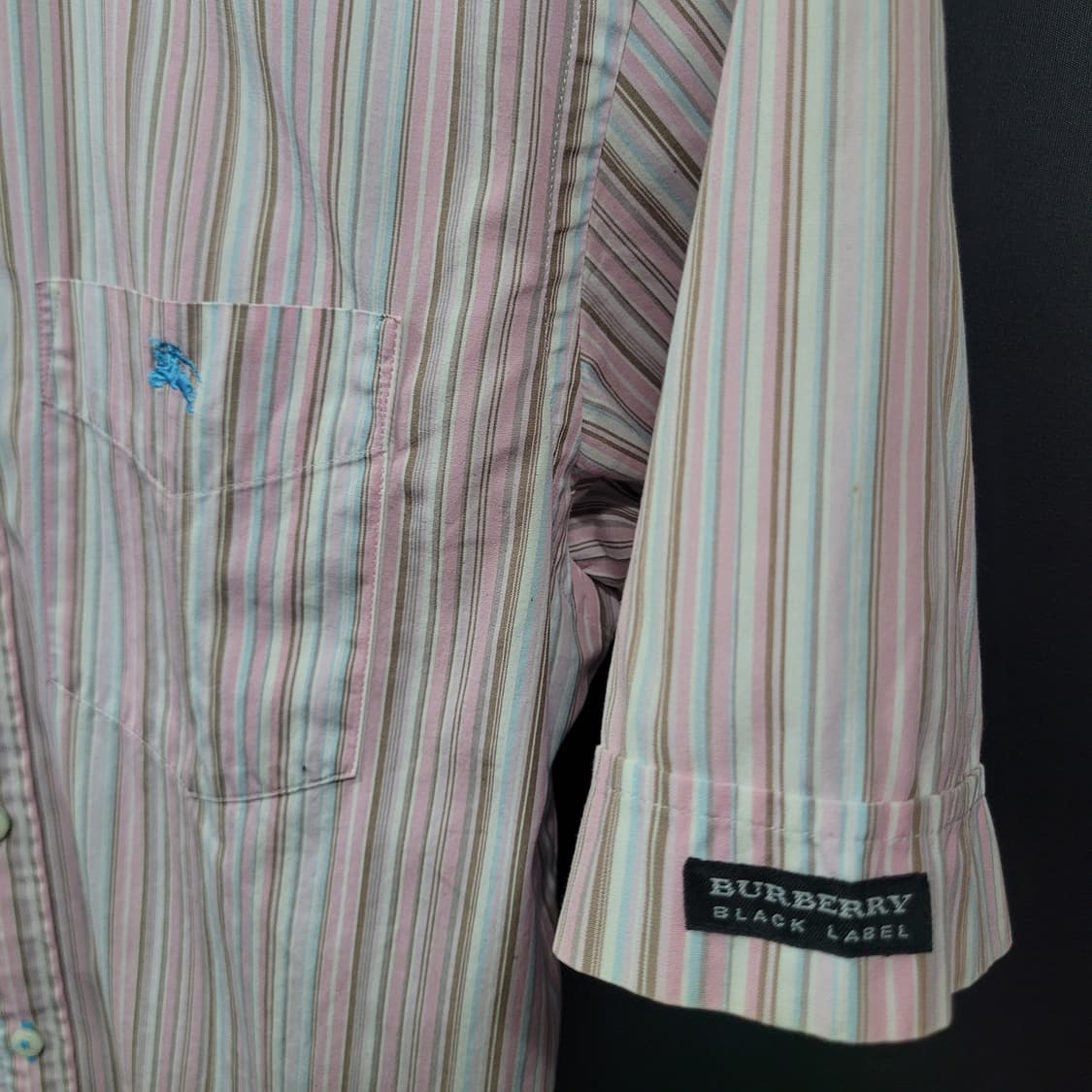 Burberry 버버리 블랙라벨 빈티지 자수로고 셔츠 상품이미지3