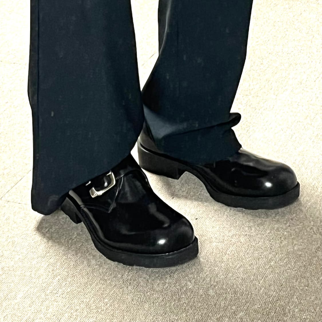 마블 아치 통굽 몽크 스트랩 구두 상품이미지8