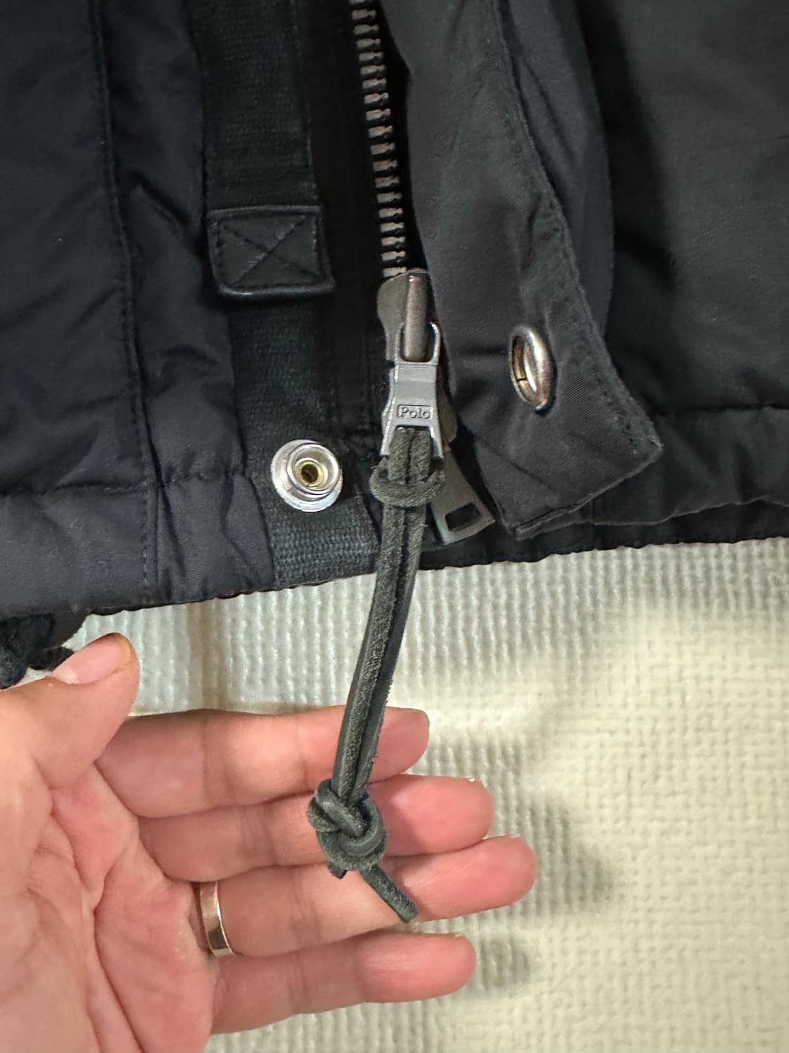 L) 폴로 랄프로렌 블랙 덕다운 패딩 자켓 상품이미지3