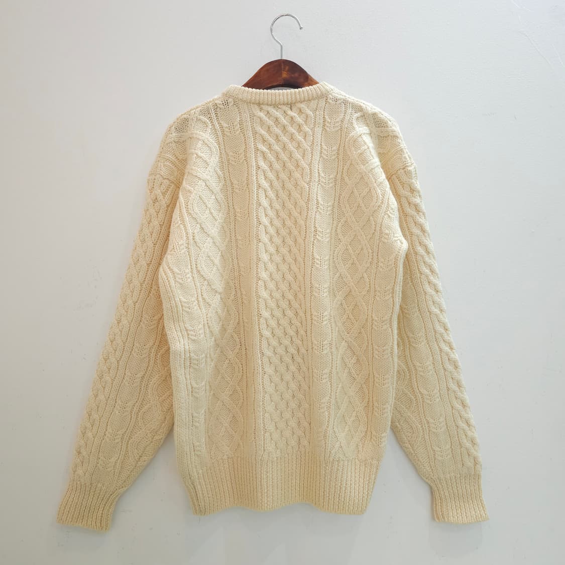 울 100% 피셔맨 케이블 니트 상품이미지9