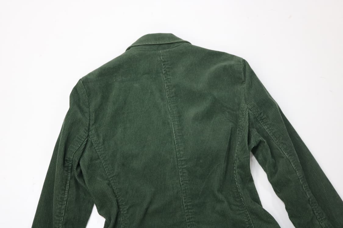 Racy Jeans 빈티지 딥그린 코듀로이 테일러드 자켓 (S) 상품이미지7