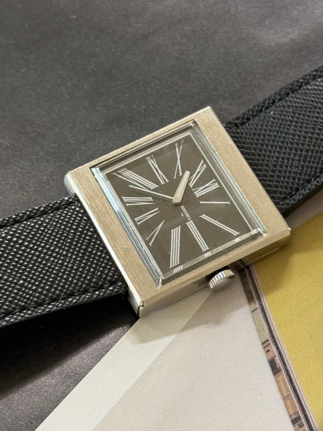 69s Seiko big square automatic Rare 상품이미지2