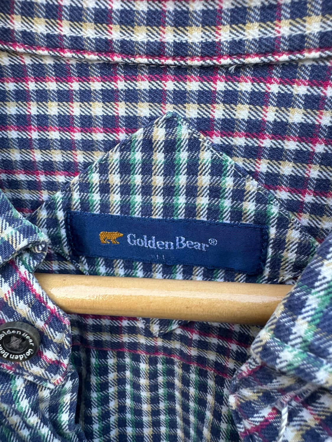 골든베어 멀티 컬러 체크 셔츠 LL 상품이미지4