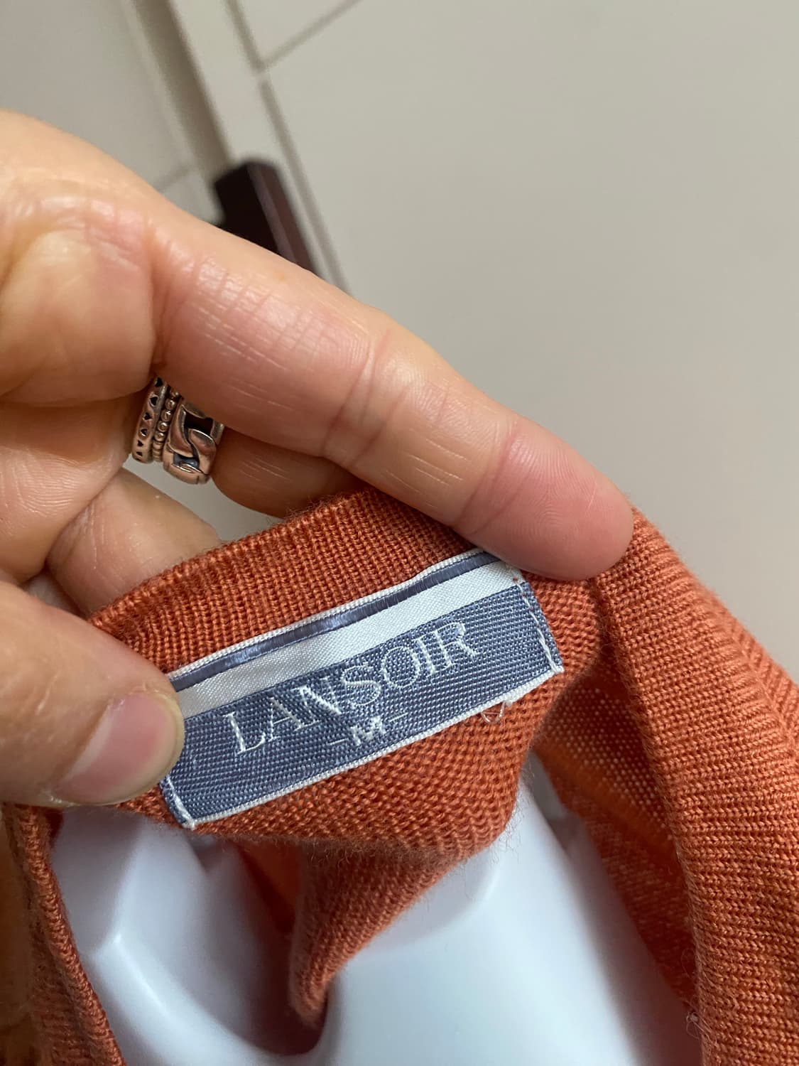 LANSOIR 꽃무늬 가디건 M 오렌지 상품이미지7