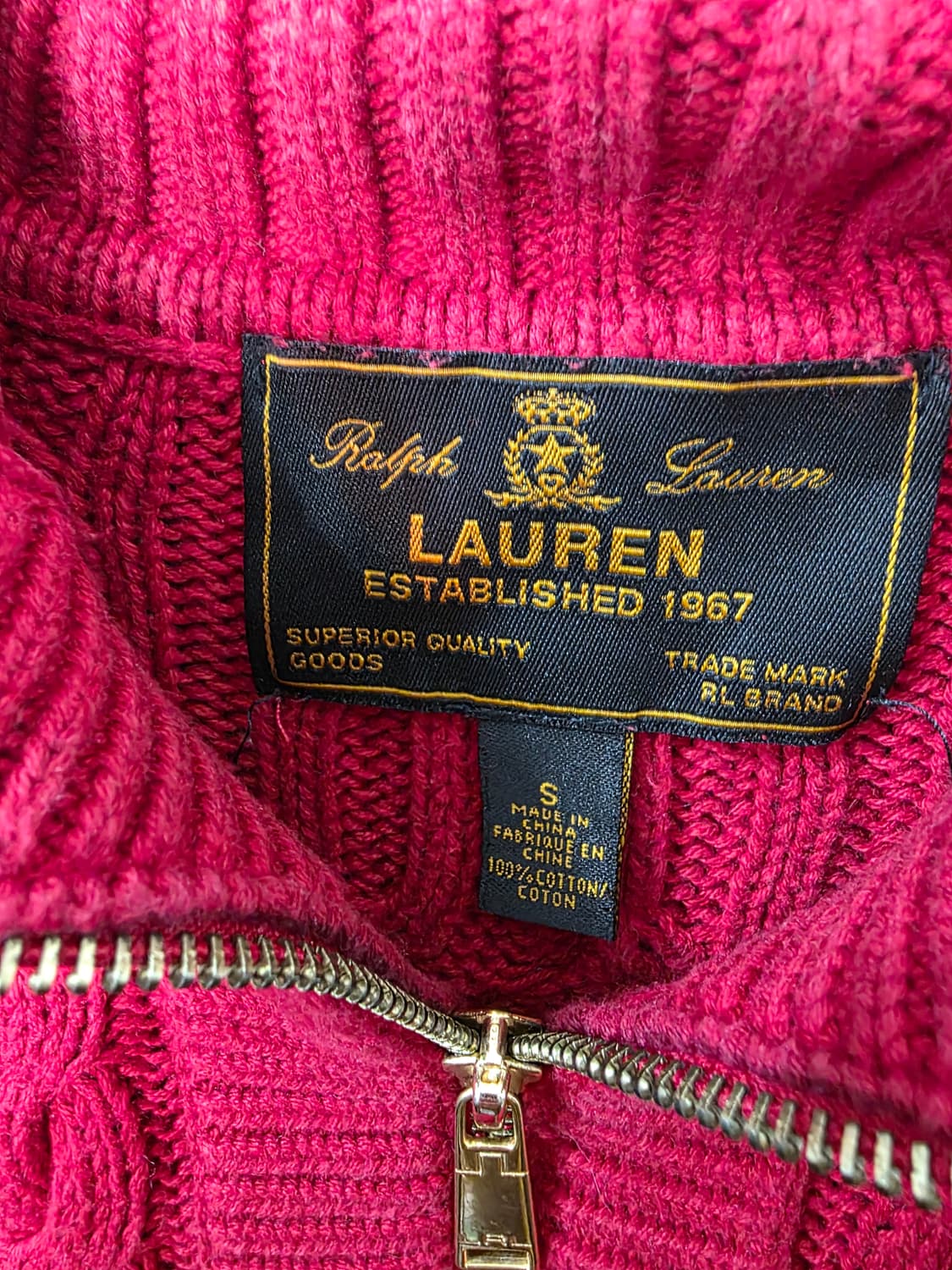 랄프로렌 여성 반집업 니트 상품이미지3