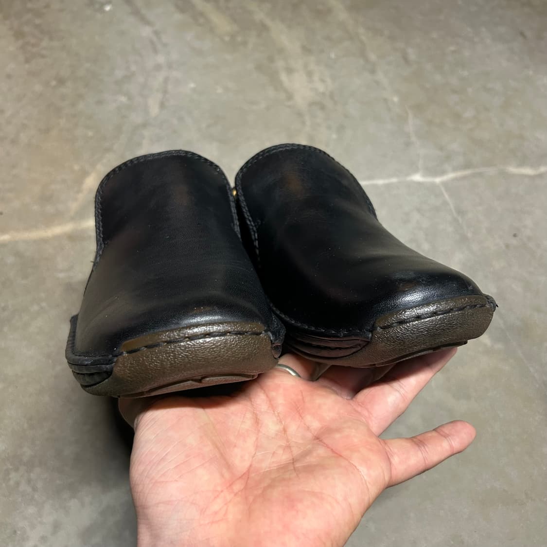 260) 클락스 Clarks 블랙 레더 슬립온 신발 상품이미지8