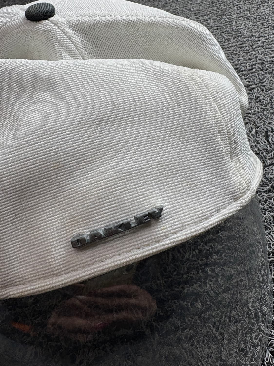 오클리 아이콘 은장 빅로고 화이트 볼캡 2916 상품이미지5