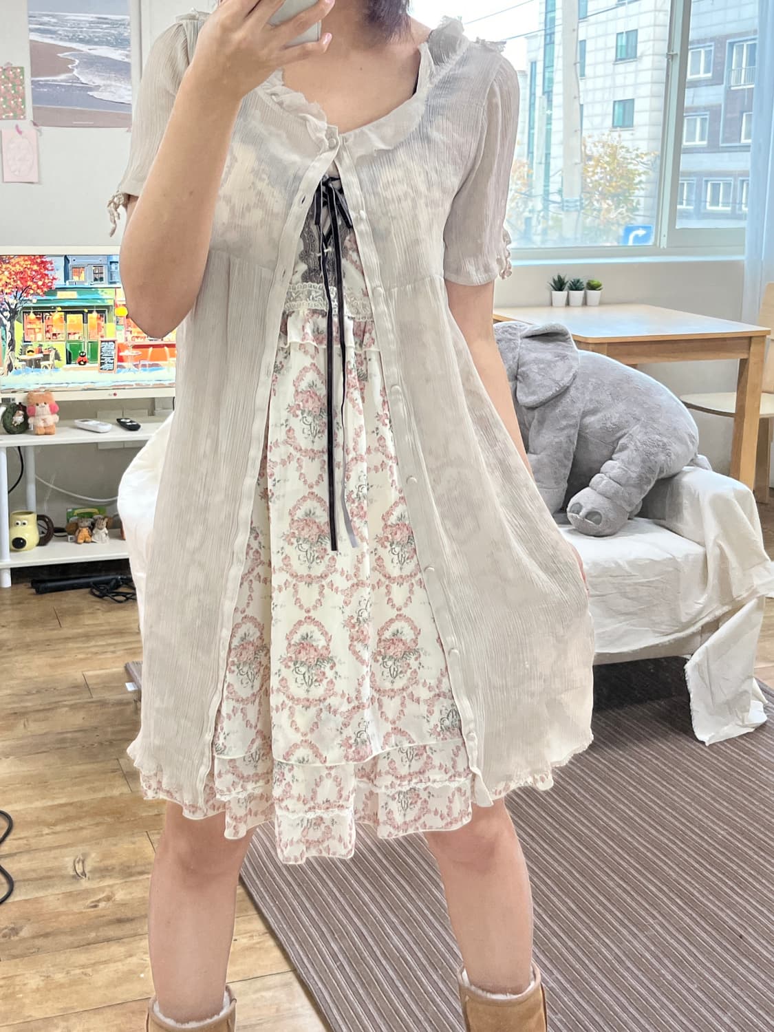 모리걸 엑시즈팜 원피스 세트 상품이미지4