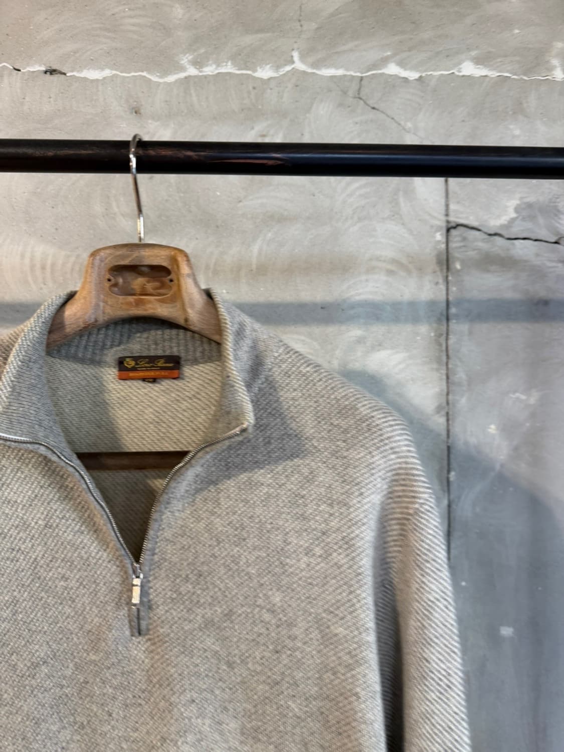 로로피아나 로드스터 풀 캐시미어 짚업 니트 105 상품이미지3