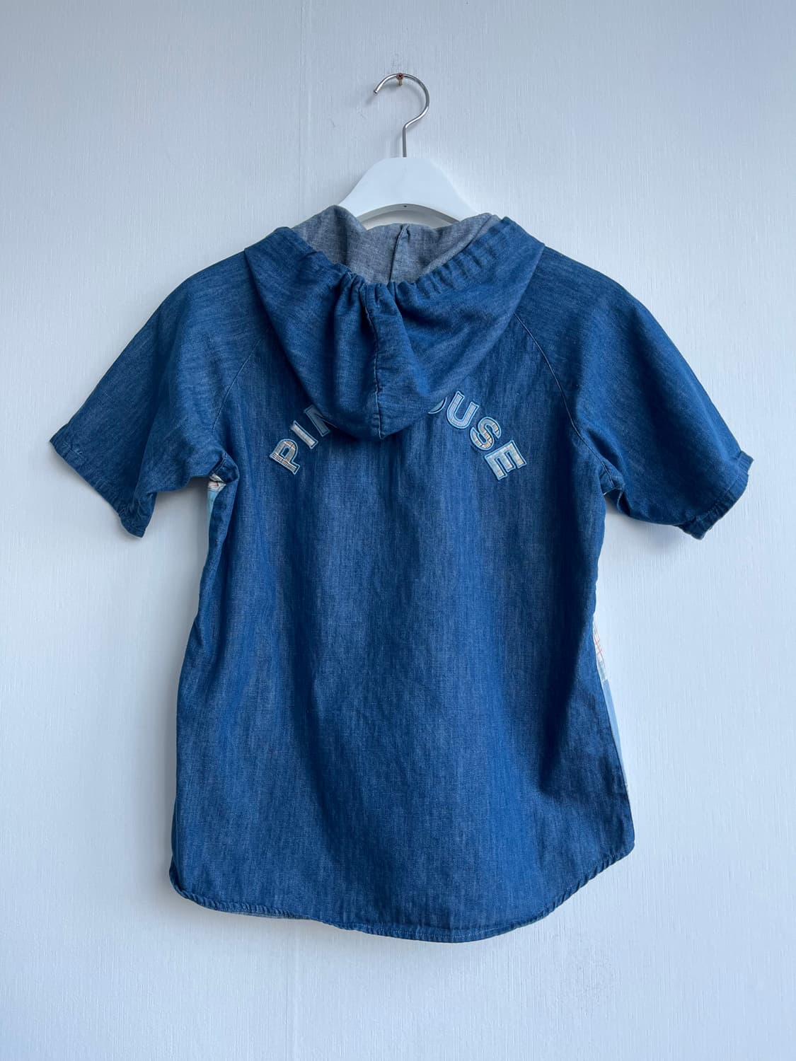 PINK HOUSE 데님 패치 반팔후드 상품이미지3