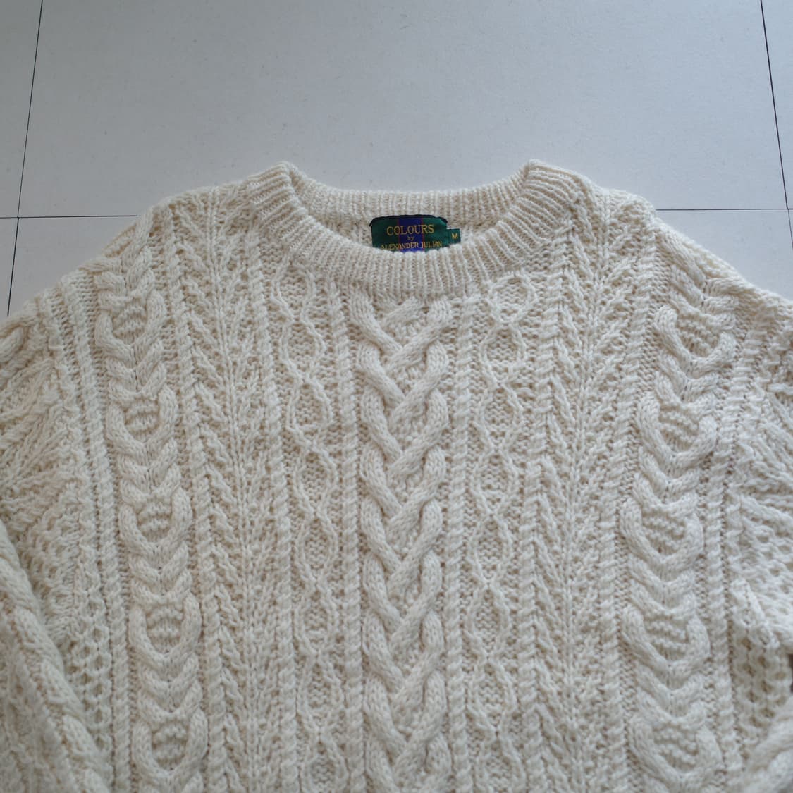 90s 컬러스 알렉산더줄리안 피셔맨 케이블니트 M 상품이미지2