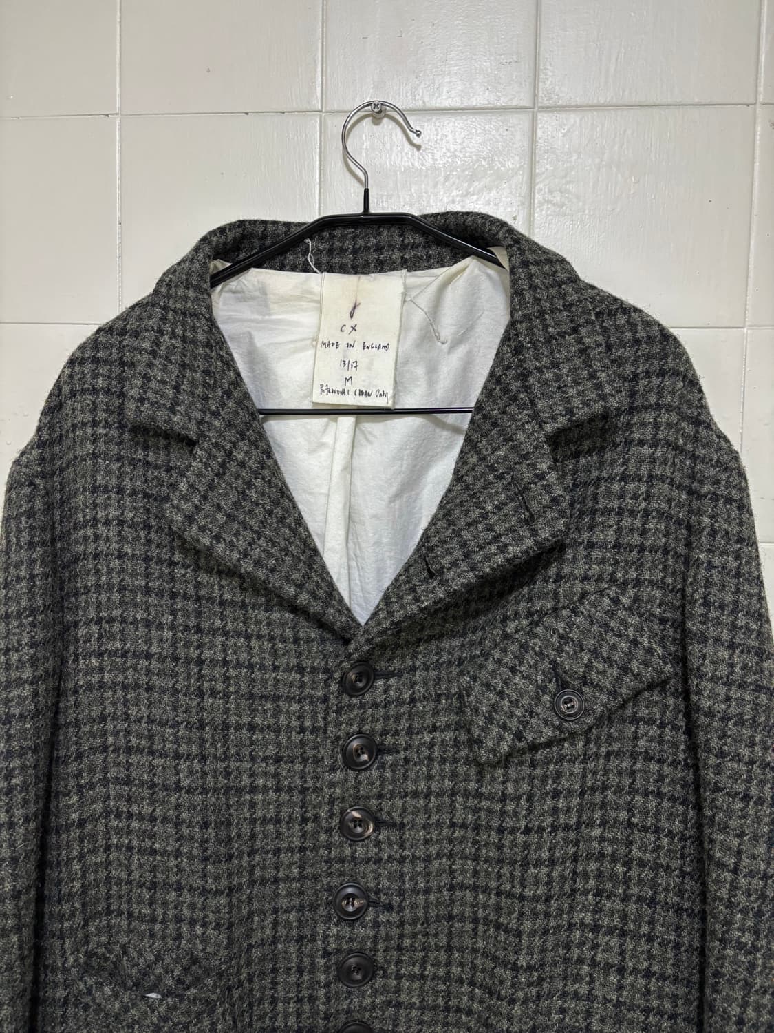 존 알렉산더 스켈튼 스코티쉬 트위드 롱 코트 상품이미지4