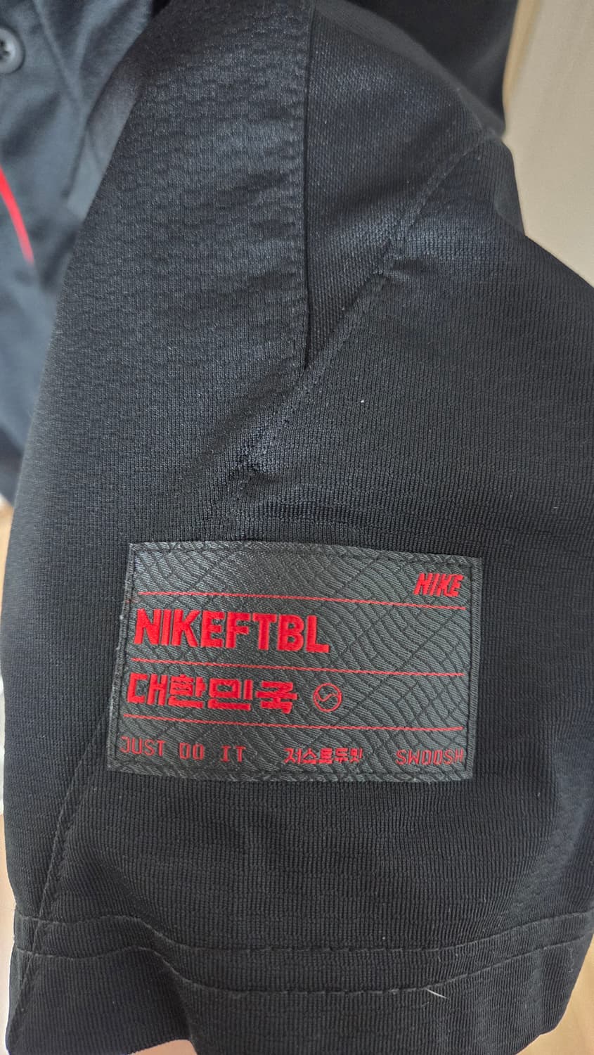 나이키 코리아 베이스볼 숏슬리브 저지 블랙 글로벌 레드 상품이미지3