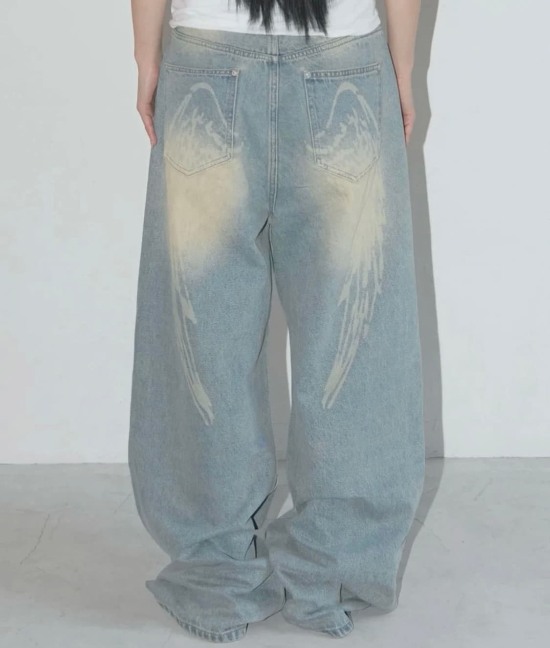 팬시클럽 엔젤 빈티지 워싱 핀턱팬츠 상품이미지2