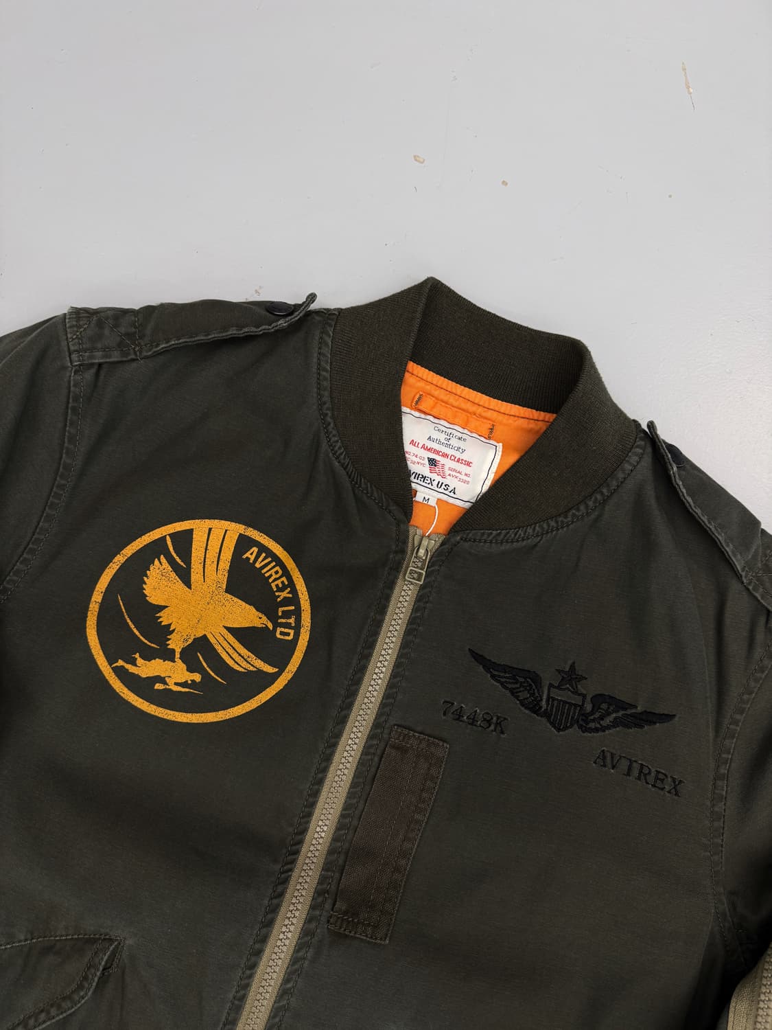 아비렉스 USA 코튼 팬텀 플라이트 봄버 자켓 상품이미지2