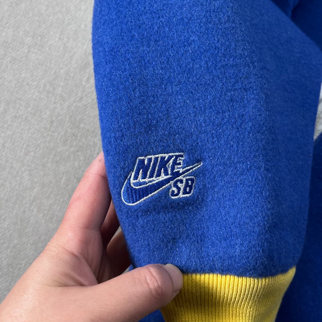 100 나이키 X 슈프림 스타장 슈나장 블루 2007 바시티 자켓 상품이미지6