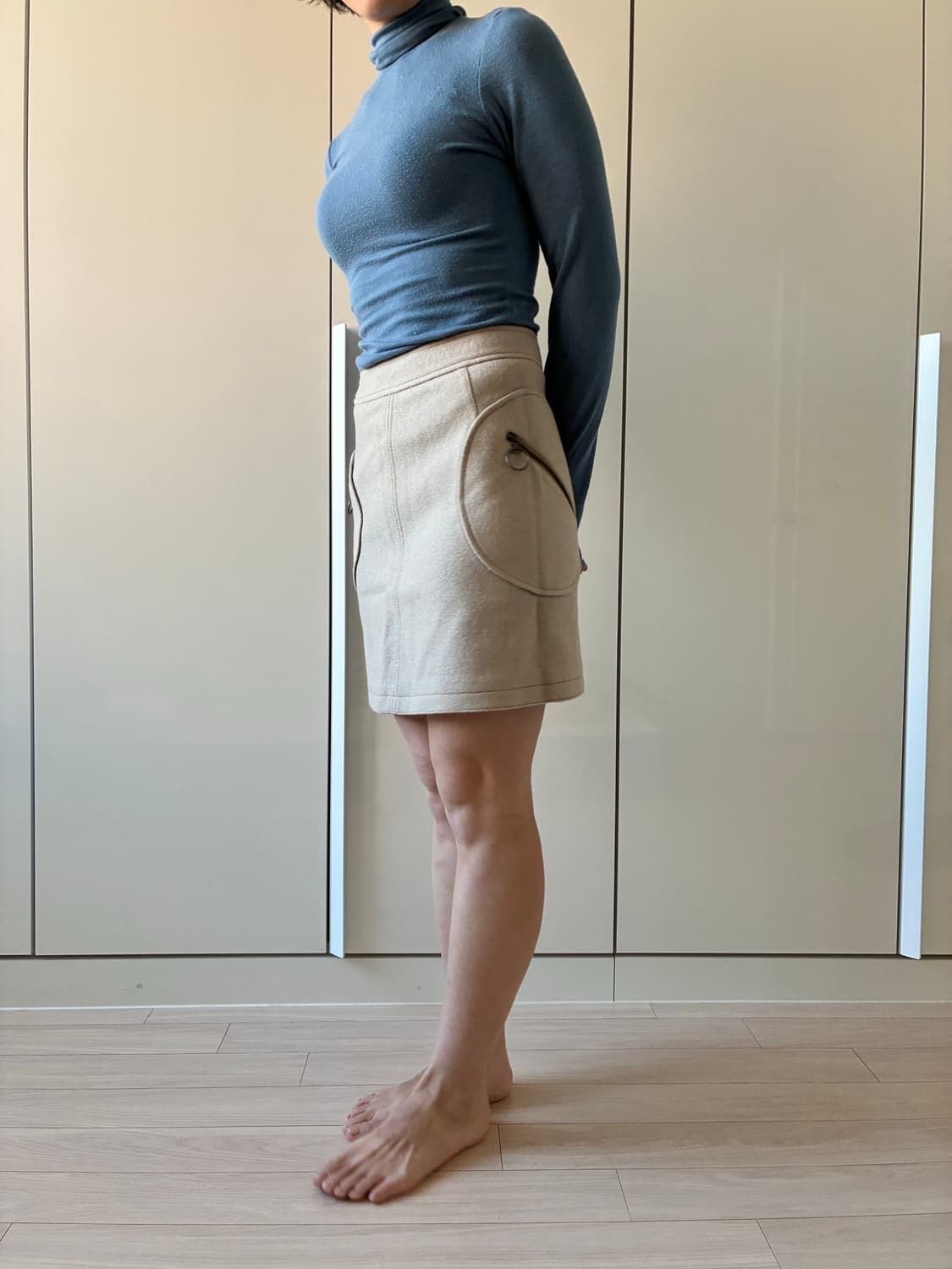 프라다 울 미니스커트 40사이즈 상품이미지7