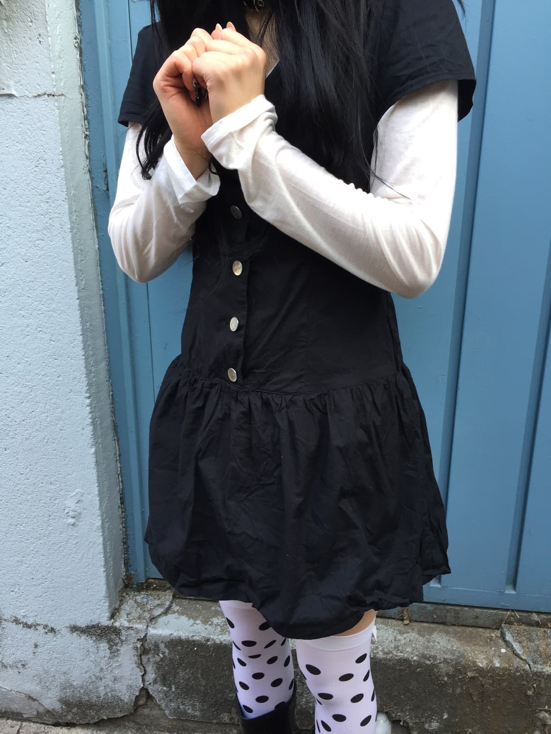 빈티지 펌킨 원피스 코디 상품이미지3