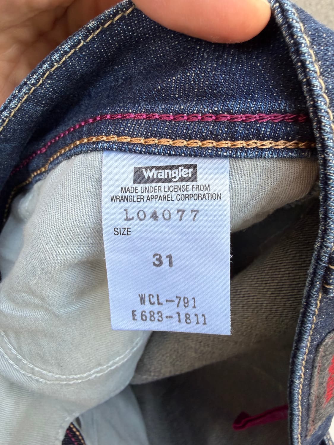 04‘s 랭글러 WR 핑크라벨 플레어 데님 팬츠 부츠컷 청바지 상품이미지7