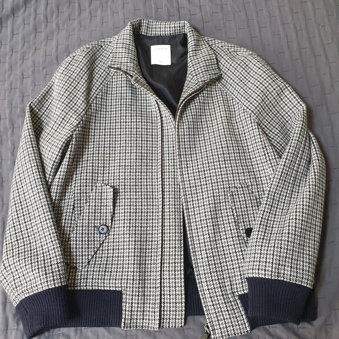 산드로 옴므  체크 패턴 자켓 상품이미지1