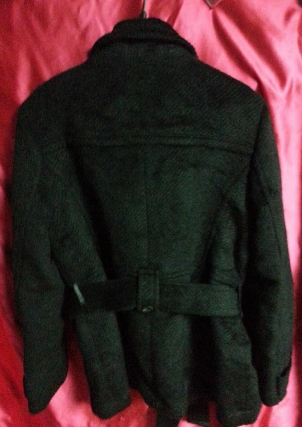 엘레강스 스포츠 여성 울 모직 하프 코트 블랙 100 상품이미지2