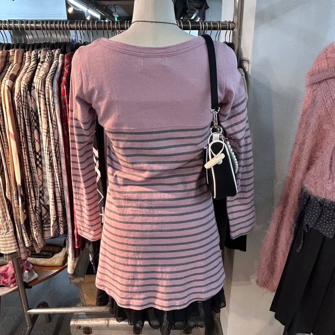Burberry Pink Stripe Cotton Dress 상품이미지3