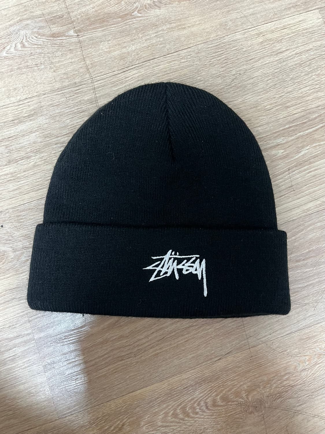 스투시 블랙 커프 비니 모자 상품이미지1