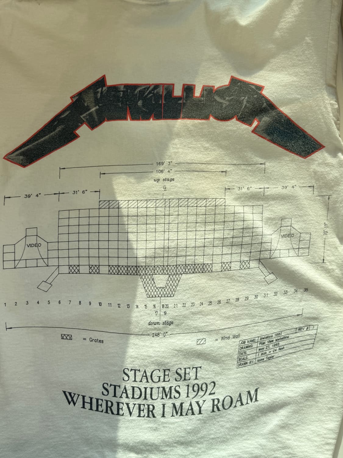 (XL)90s Metallica Wherever May Roam Tour 상품이미지4