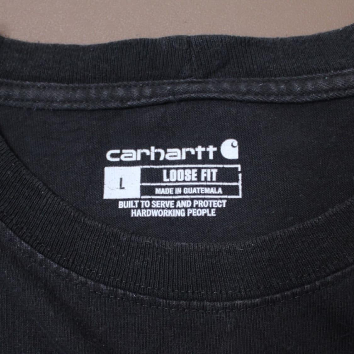 Carhartt 칼하트 원포켓 블랙 라운드 반팔 P401 상품이미지3