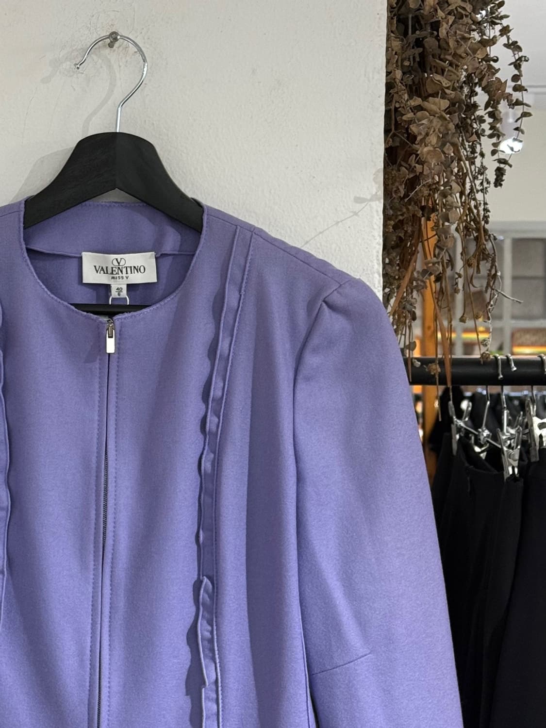 발렌티노 미스 브이 라벤더 러플 집업 자켓 상품이미지3