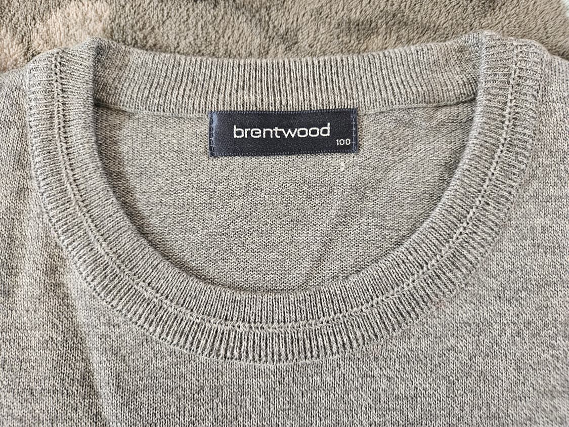 [100]새제품 코오롱 브렌우드 펭귄 자수 남성니트 그레이 상품이미지8