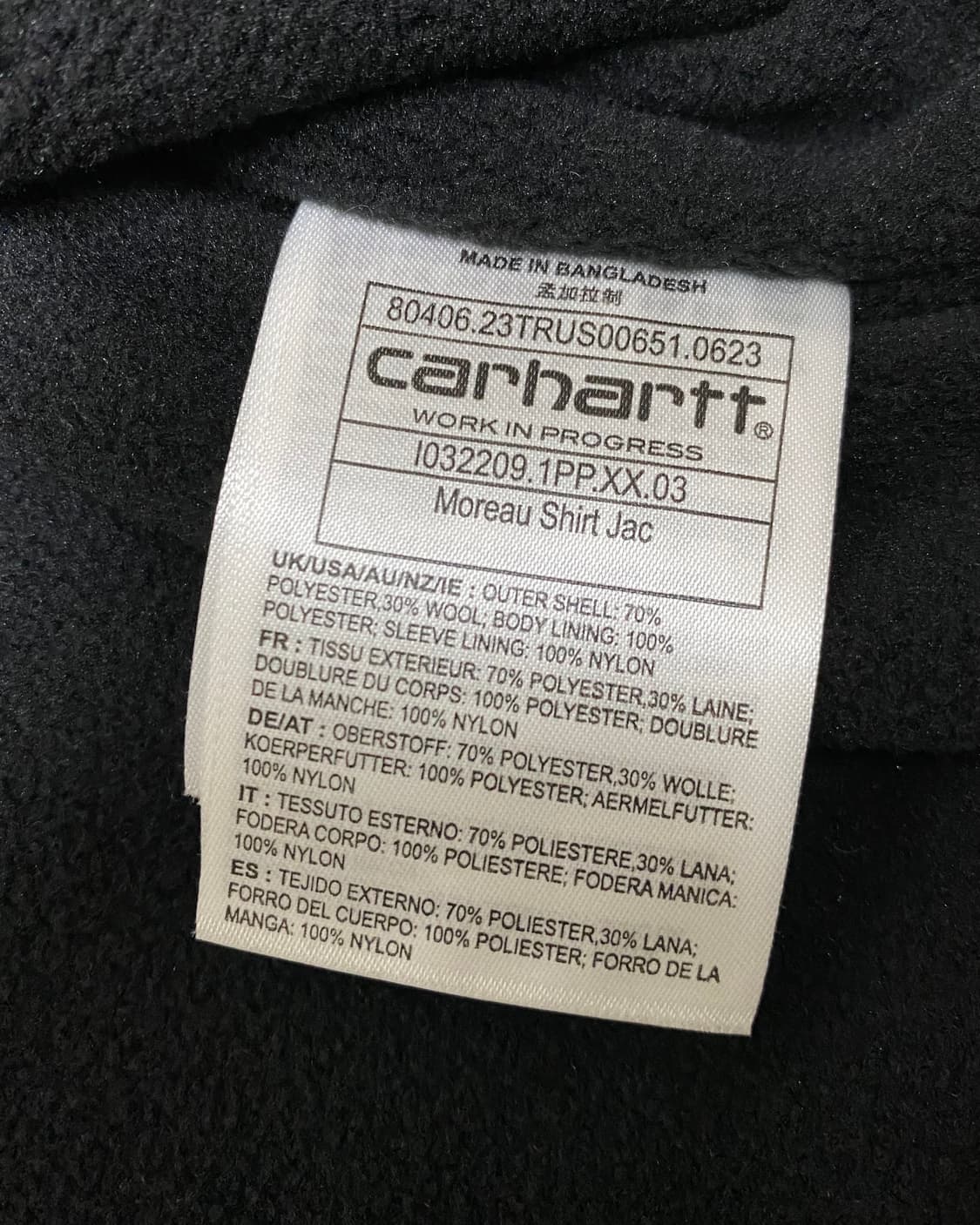 23fw 칼하트wip 울 블렌드 셔츠 자켓 상품이미지6
