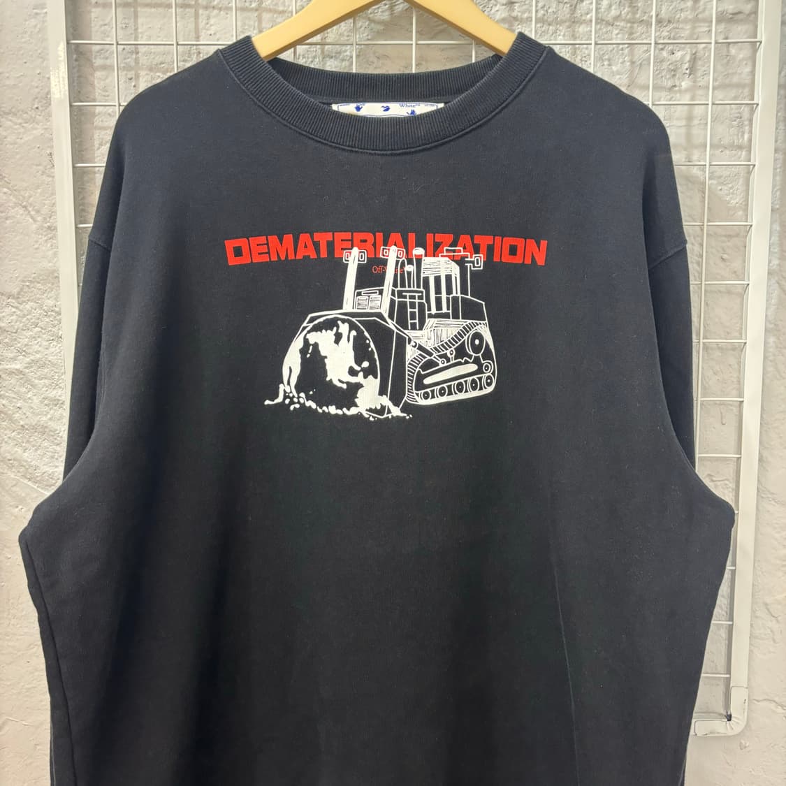오프화이트 DEMATERIALIZATION 블랙 스웻셔츠 2XL 상품이미지3