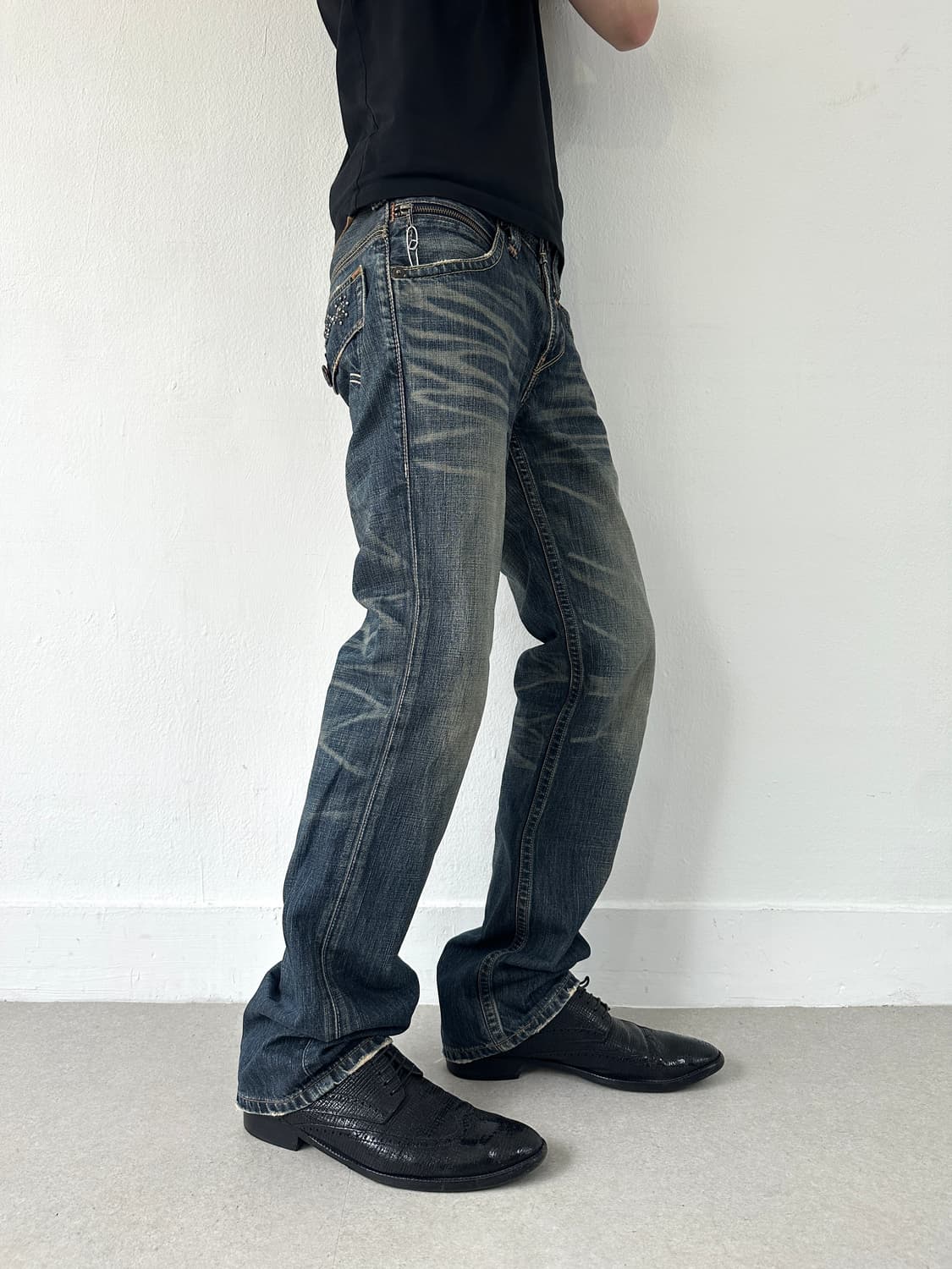 리바이스 502 젬스톤 워싱 웨이브진 상품이미지3