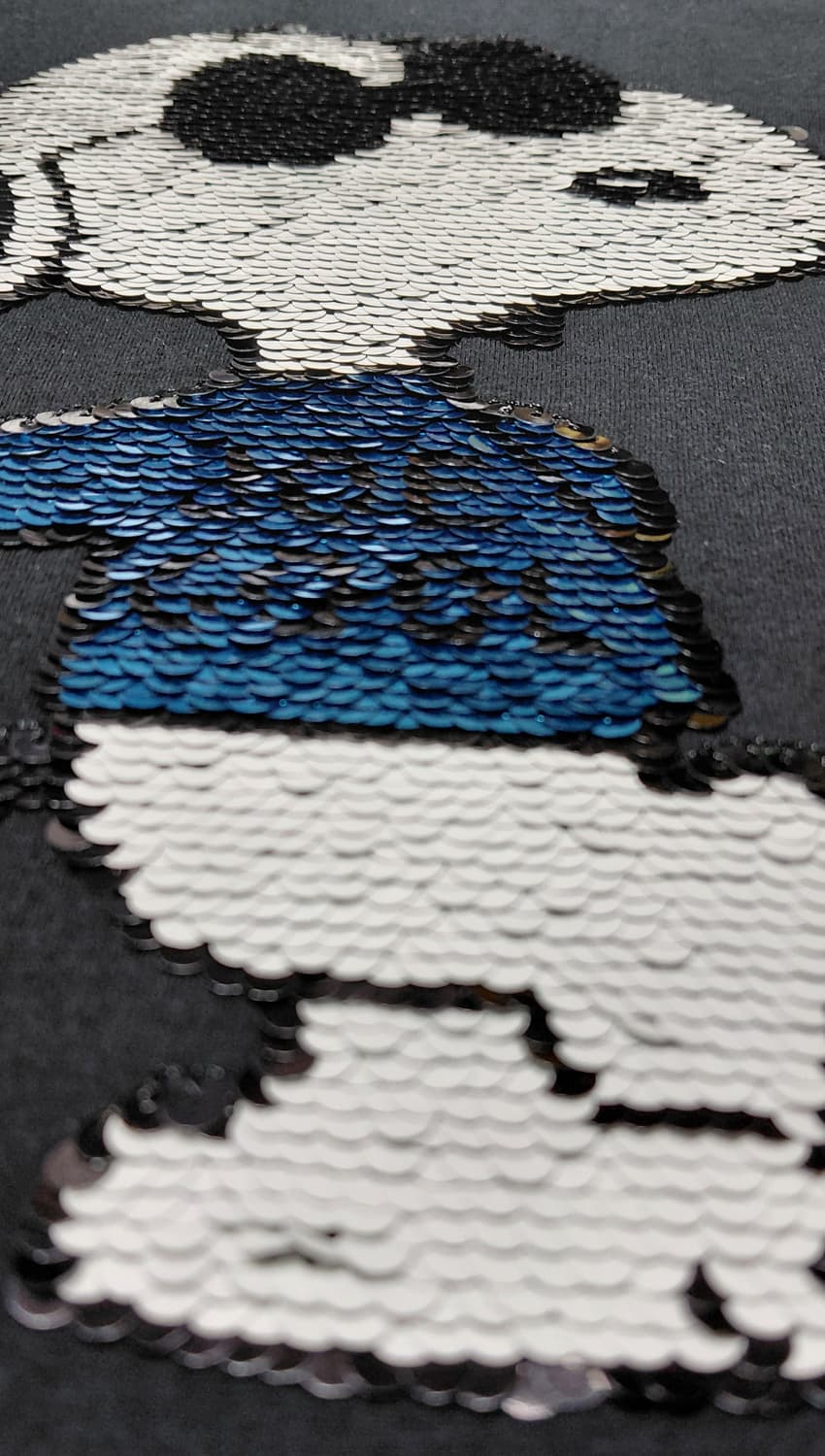 [정품/S] 피너츠 스누피 리버서블 시퀸 티셔츠 상품이미지3